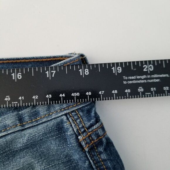 American Eagle Outfitters Jeans Men's 36 Distressed Denim Original Straight Leg - Picture 8 of 11